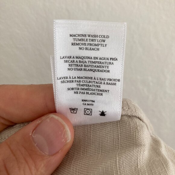 Rails Collins Jacket Linen Full Zip Bone Military Utility Lightweight Large - Picture 11 of 11